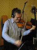 The Maestro at work. Ricardo Odriozola recording for �Orpheus�.