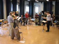 One of the early rehearsals for �The Climber�.