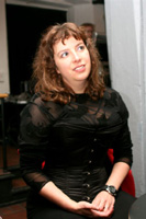 Laura Hendricx dressed for the premiere.