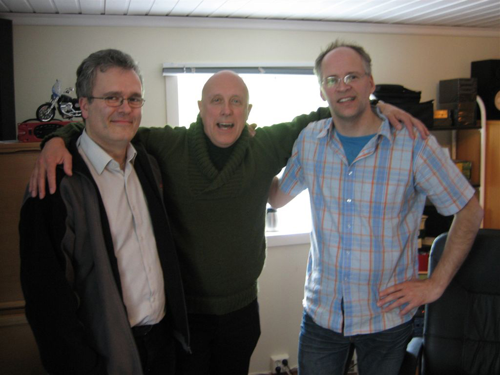 Ricardo, Judge and the &lsquo;Orpheus&rsquo; session sound engineer, Johan Modahl Leiva.