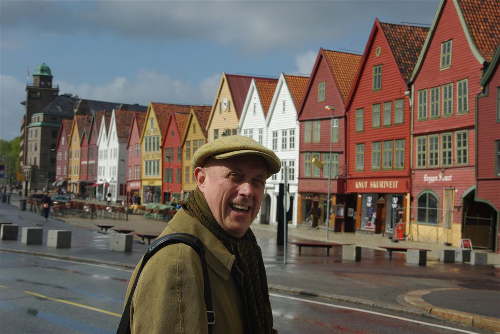 Judge at the famous Bryggen dockside in Bergen.