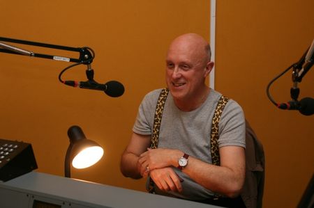 Judge being interviewed for Resonance FM